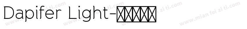 Dapifer Light字体转换
